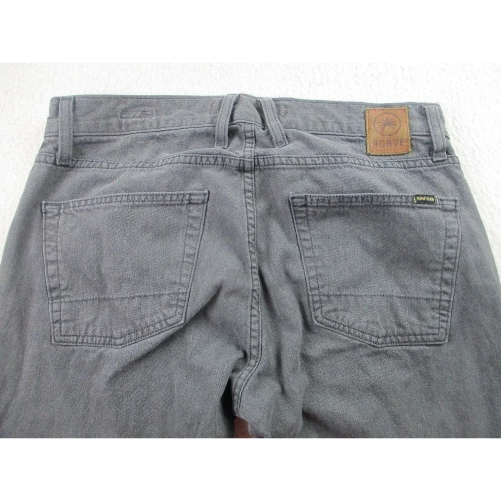 Agave Denim Rocker Jeans Mens 34x33 Gray Classic Taper‎ Straight Made In USA